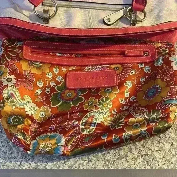 Tignanello pink and white satchel bag - Picture 14 of 16